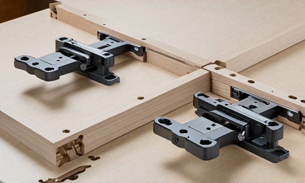 Systemy JIG IT firmy Rockler ułatwiają montaż zawiasów